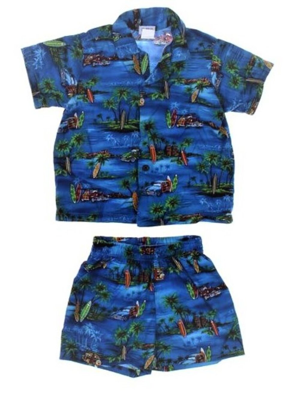 NIU NALU Sweet Hawaiian Summer Toddle Boy 2 Piece Set Size 4